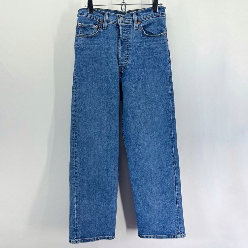 Levi’s Ribcage Straight Ankle Jeans High Rise Button Fly Size 27